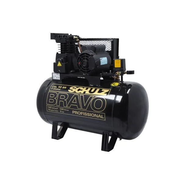 Compressor de ar 7,4 PCM 100 L 1.5 HP 220V disponível para locação na Locus